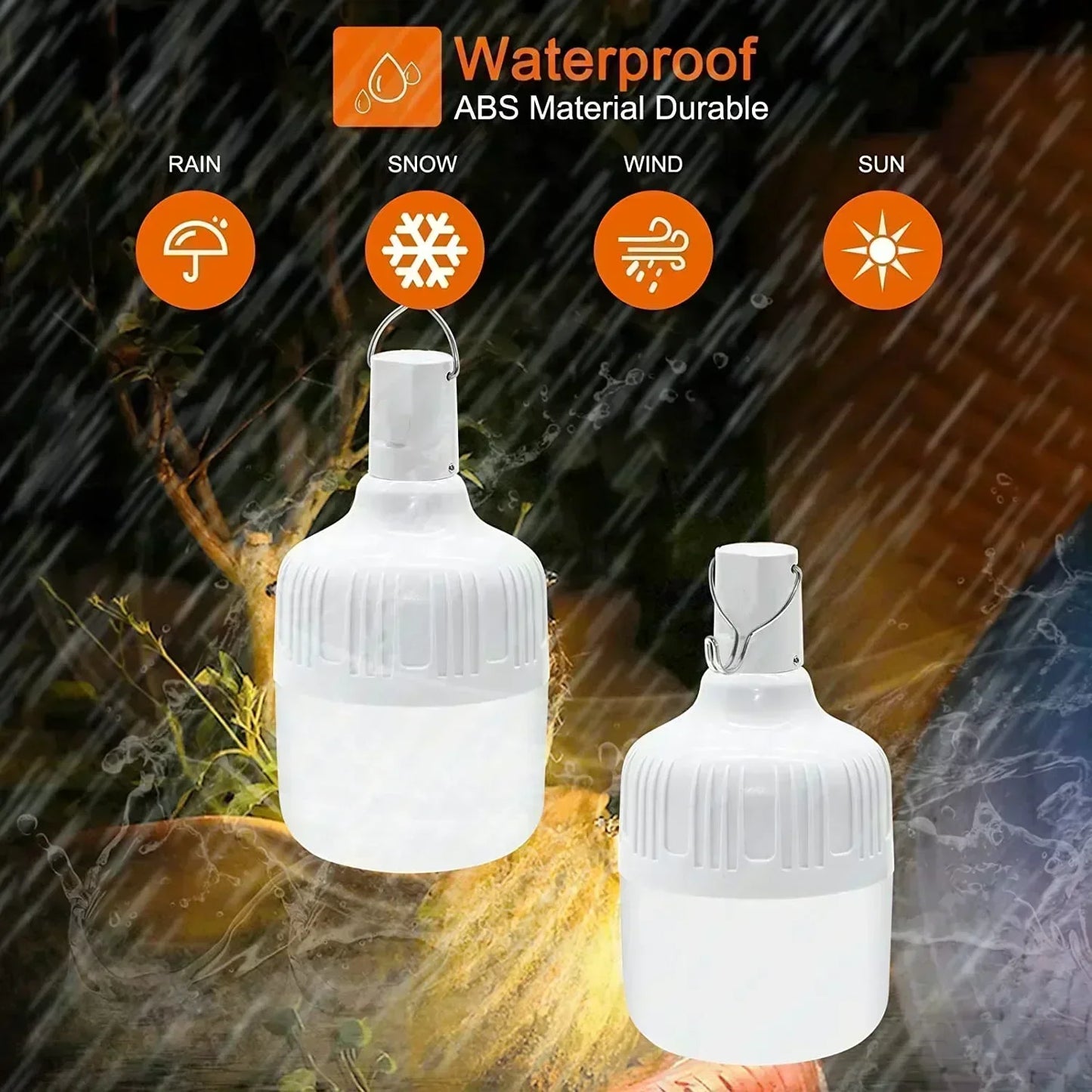 Electric 60W USB Rechargeable Waterproof Camping LED Lantern