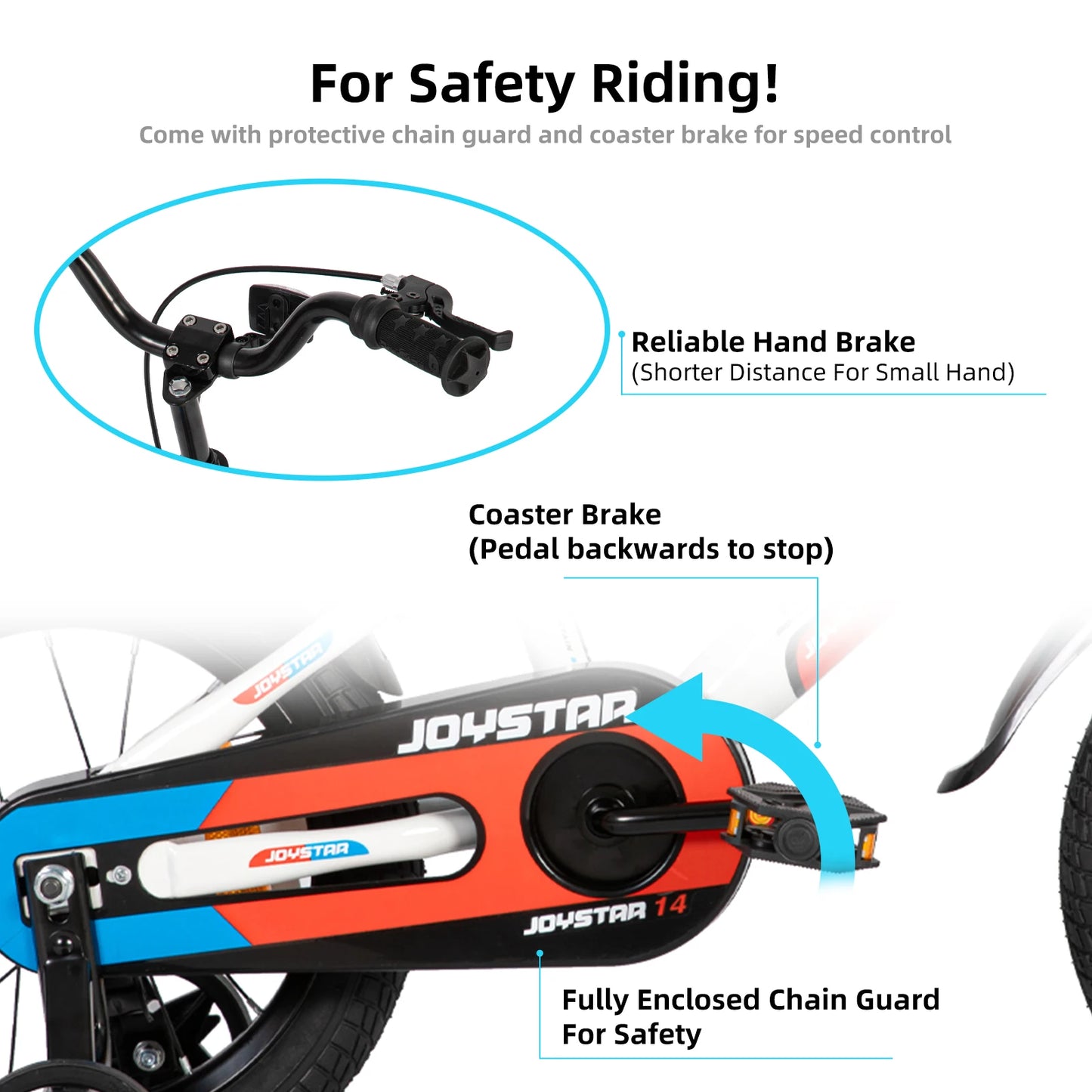JOYSTAR Kids Bike For Ages Three To Ten With Training Wheels Easy To Install For Boys And Girls