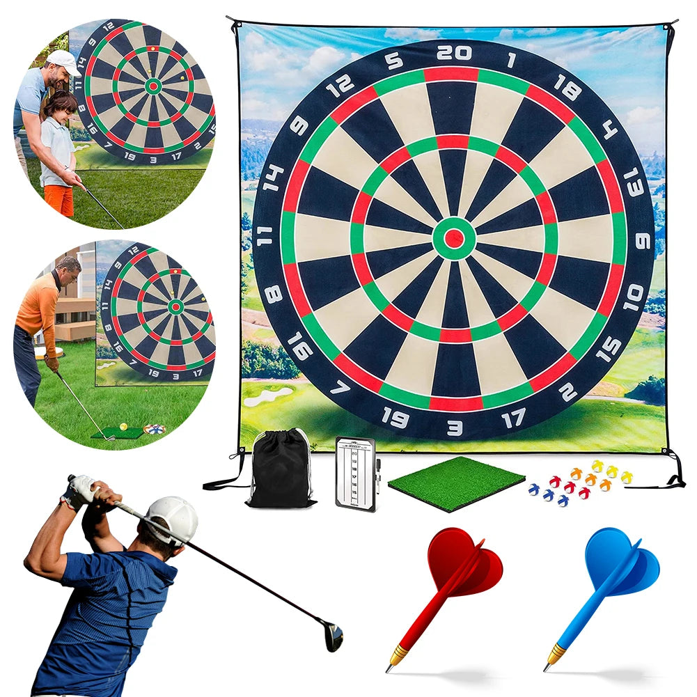 Alloet Golf Chipping Game Mat With 12 Balls For Home Office