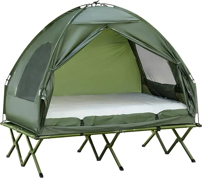 XMSJ Four In One Foldable Camping Cot Tent With Mattress