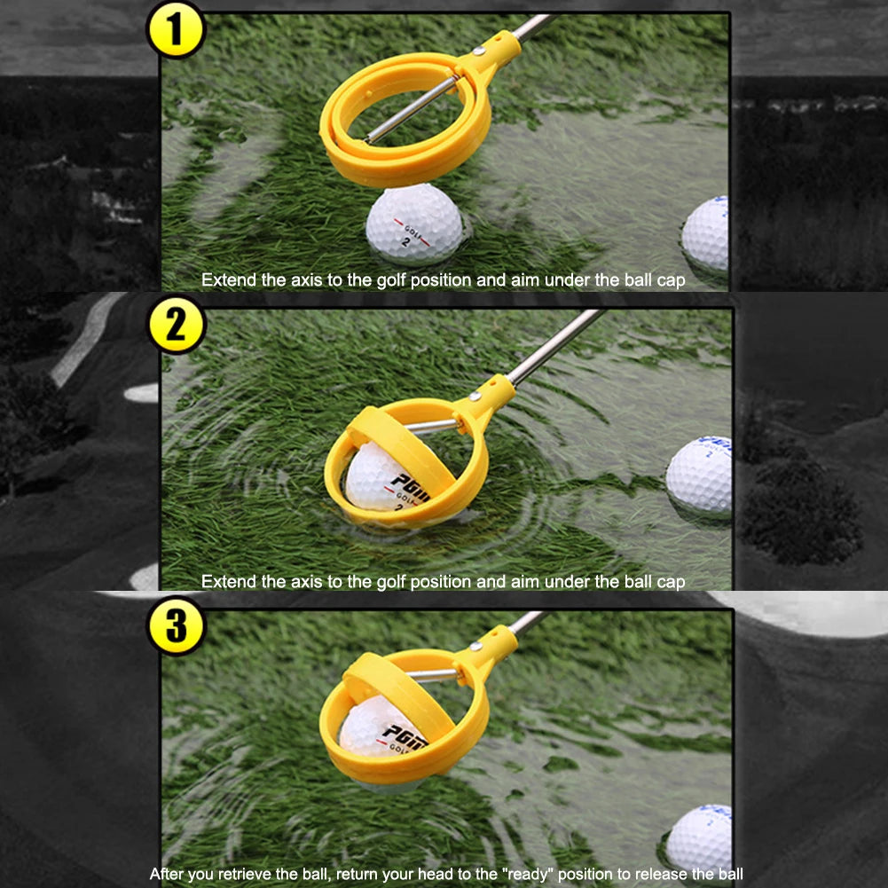 Golf Ball Pick Up Tool Telescopic Retriever Waterproof