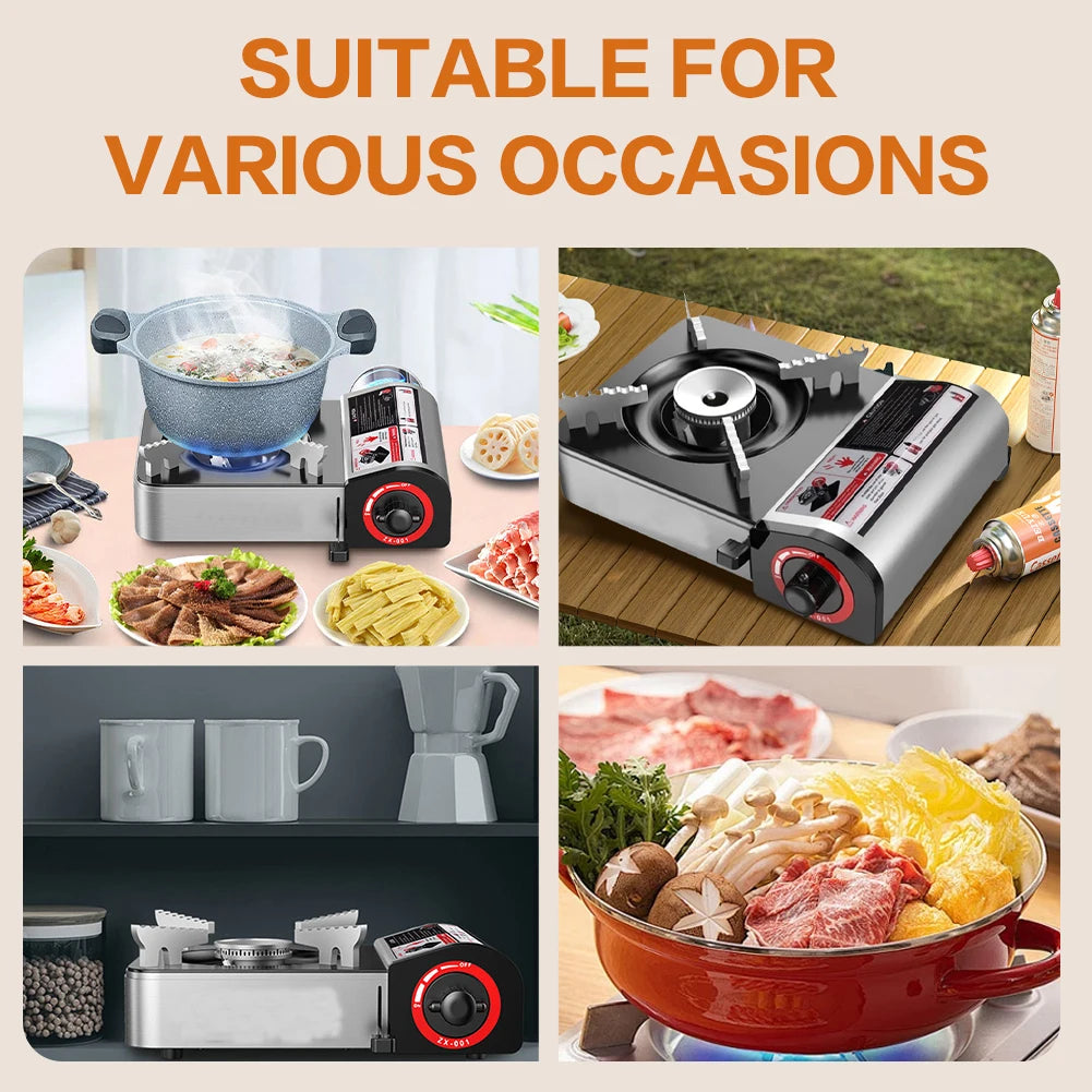 Shunmaii Portable Butane Camping Stove Adjustable Burner