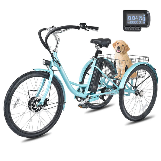 Electric Tricycle For Adults 7 Speed 350W Motor 36V Battery