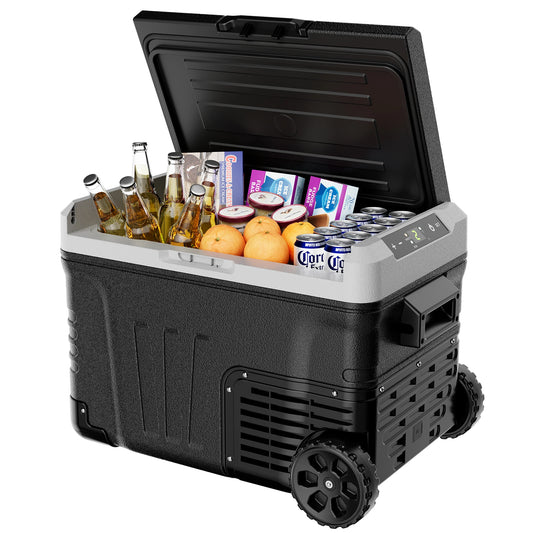 SIMZLIFE Portable Refrigerator Freezer Mini Fridge 12V 24V