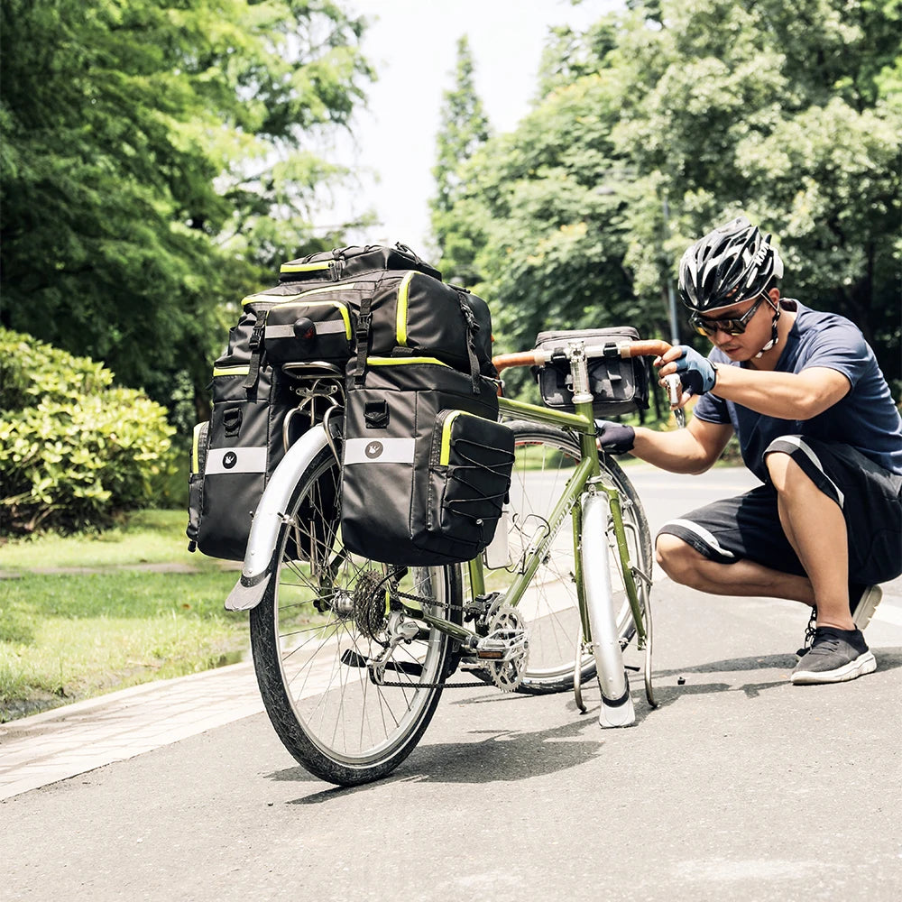 Rhinowalk Waterproof 3 In 1 Bike Pannier Rear Trunk Bag