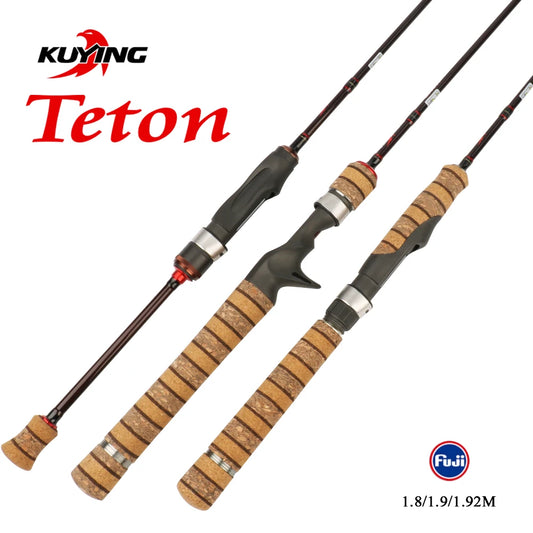 KUYING Teton UL Ultralight Carbon Lure Casting Spinning Rod