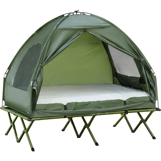 XMSJ Four In One Foldable Camping Cot Tent With Mattress