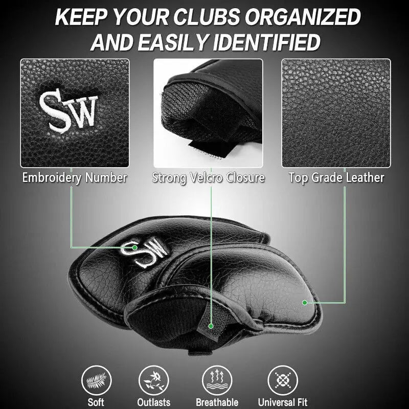 Pro Gear Sporting Goods Golf Iron Head Covers Value Set
