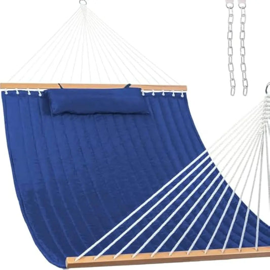 General Quilted Double Fabric Hammock With Spreader Bars