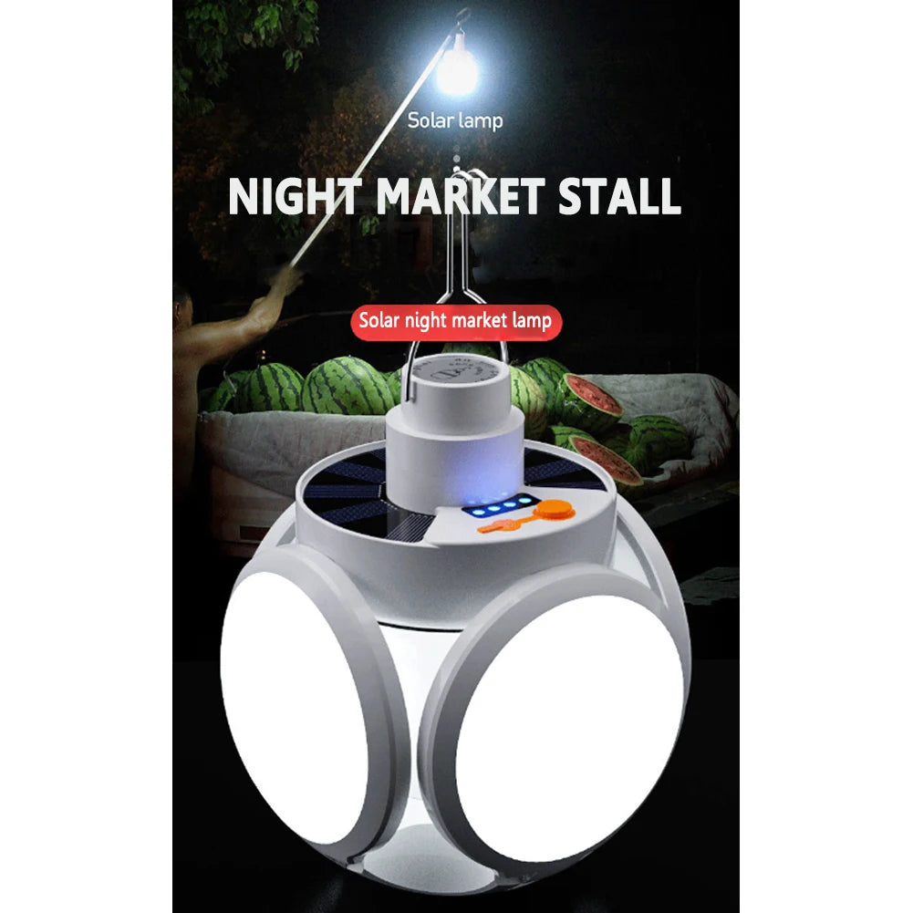 Shunmaii Rechargeable Solar LED Camping Lantern Portable