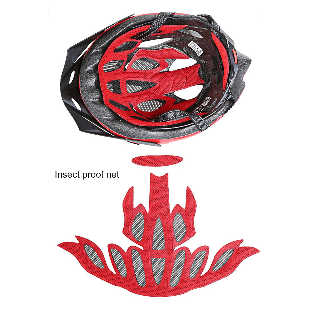 APWIKOGER Mountain Bike Cycling Helmet With Integrated Head-Protection For All-Riders