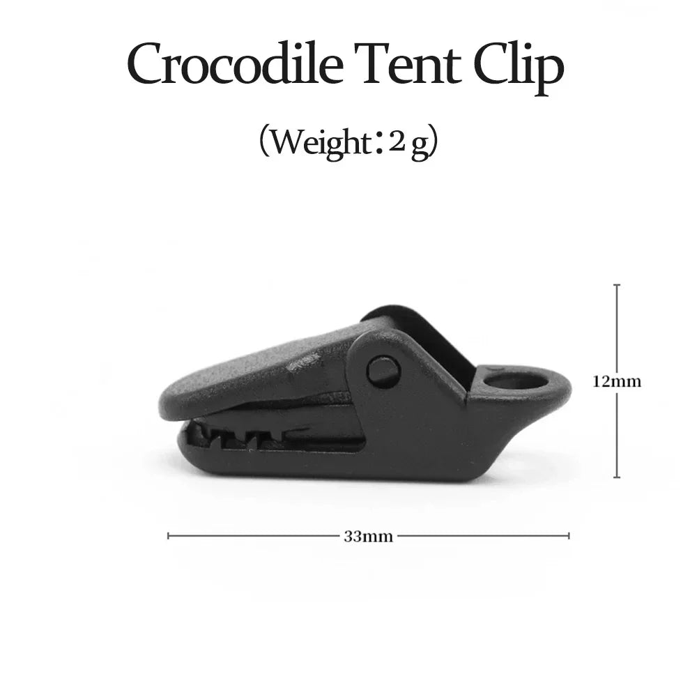 Electric Tarpaulin Crocodile Tent Clip For Camping Awning