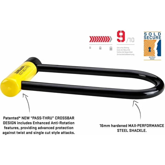 YTYIN Heavy Duty Bike U Lock High Security Anti Theft
