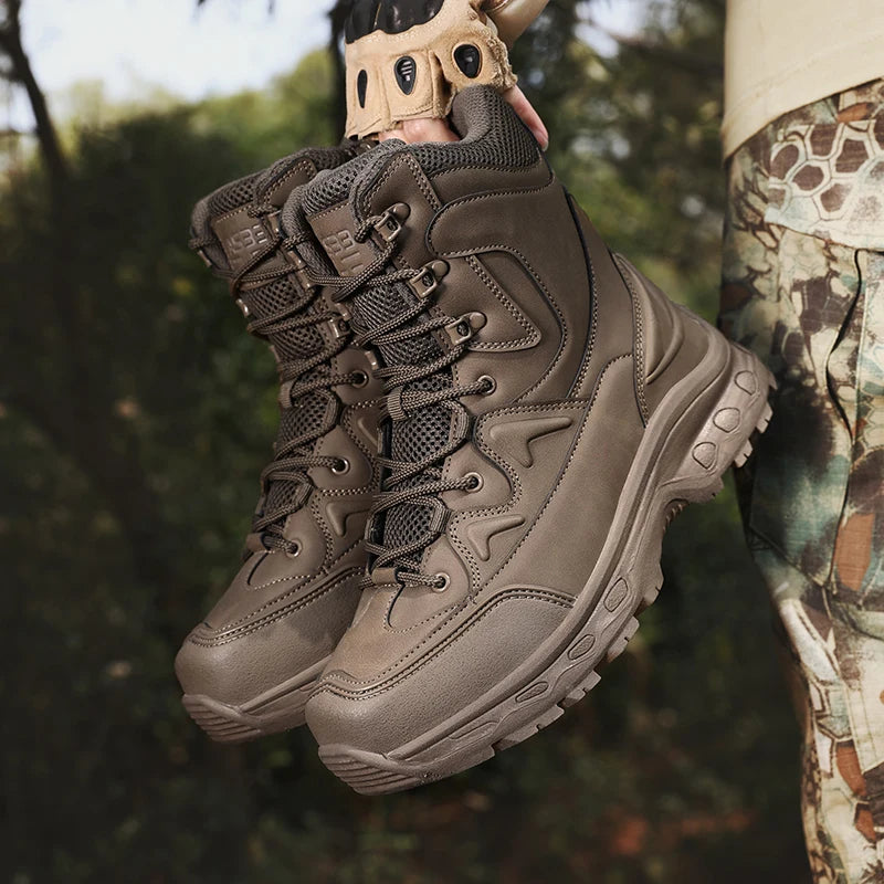 Louis Kadhrcn Men Hiking Tactical Outdoor Casual Boots