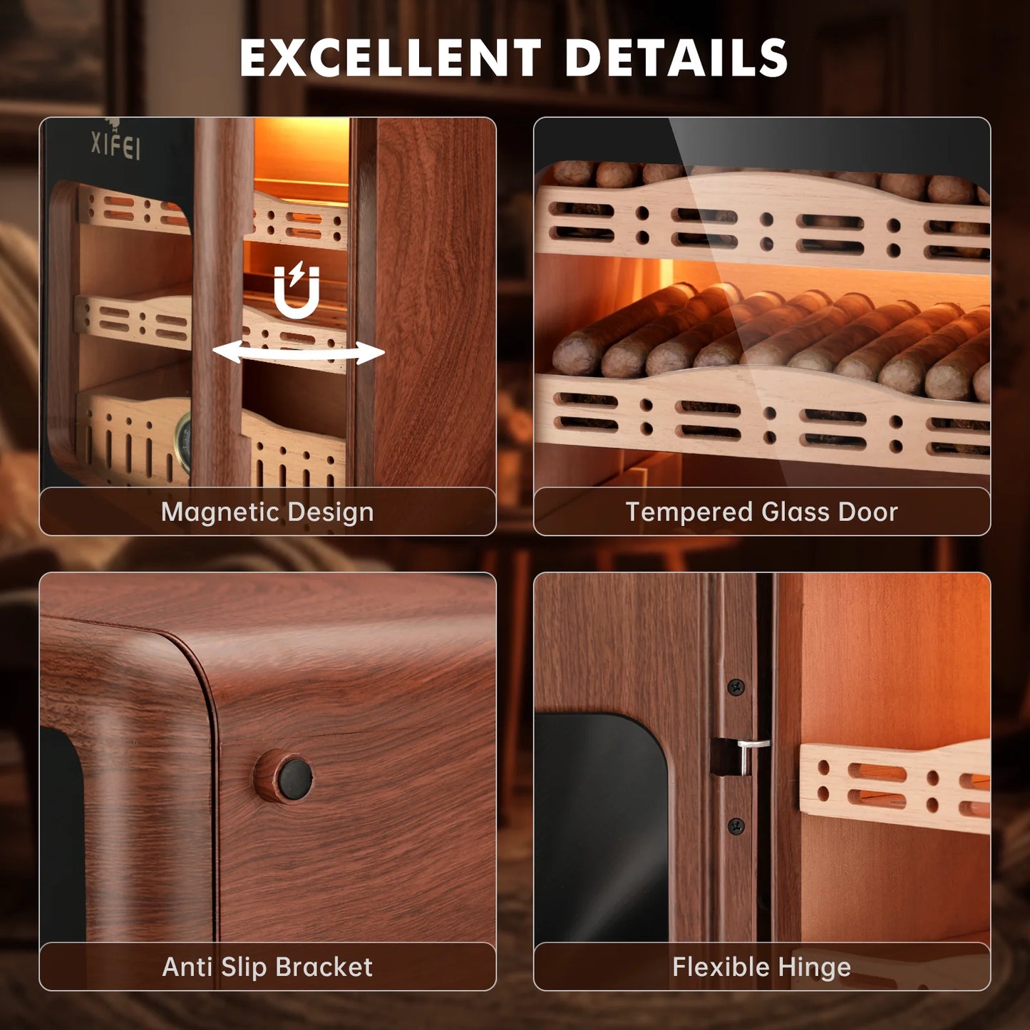 Pro Gear Sporting Goods XIFEI Cigar Humidor Cabinet