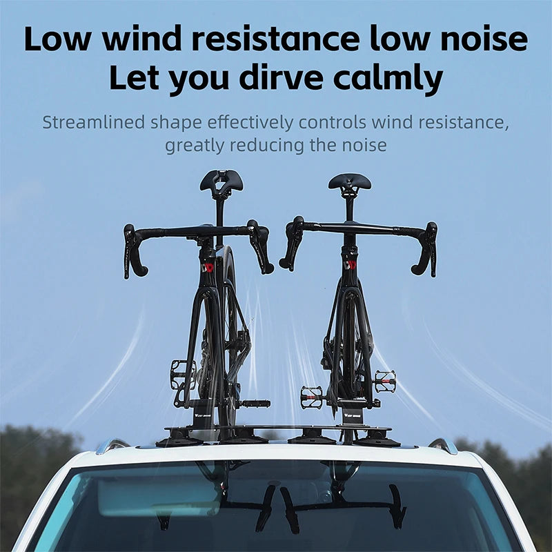 West Biking Car Roof Vacuum Suction Cup Bike Rack Carrier