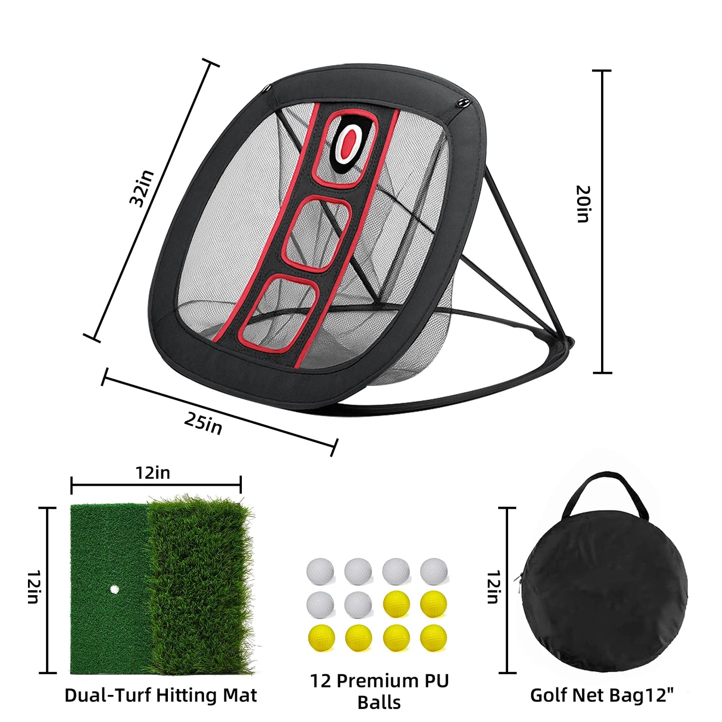 Hignconcerned Golf Practice Net Training Net for Home Use