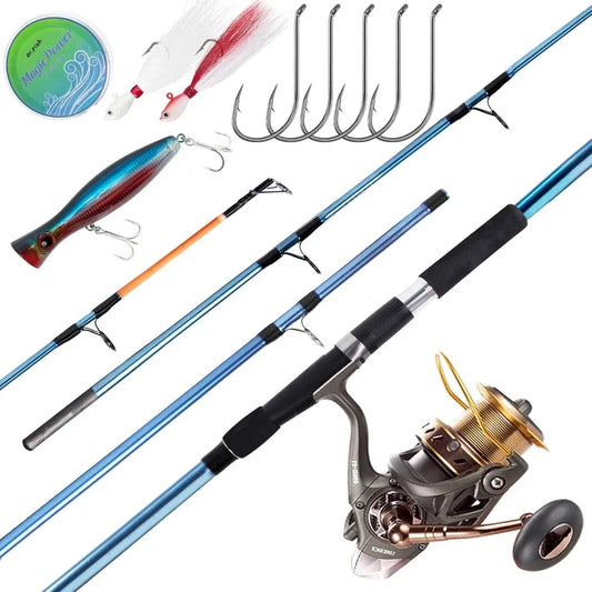 Hign Concerned Surf Rod And Reel Combo Saltwater Kit
