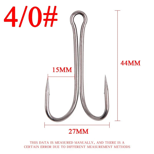 Fishing Long Shank Double Hook Barbed Weedless Jig Hooks