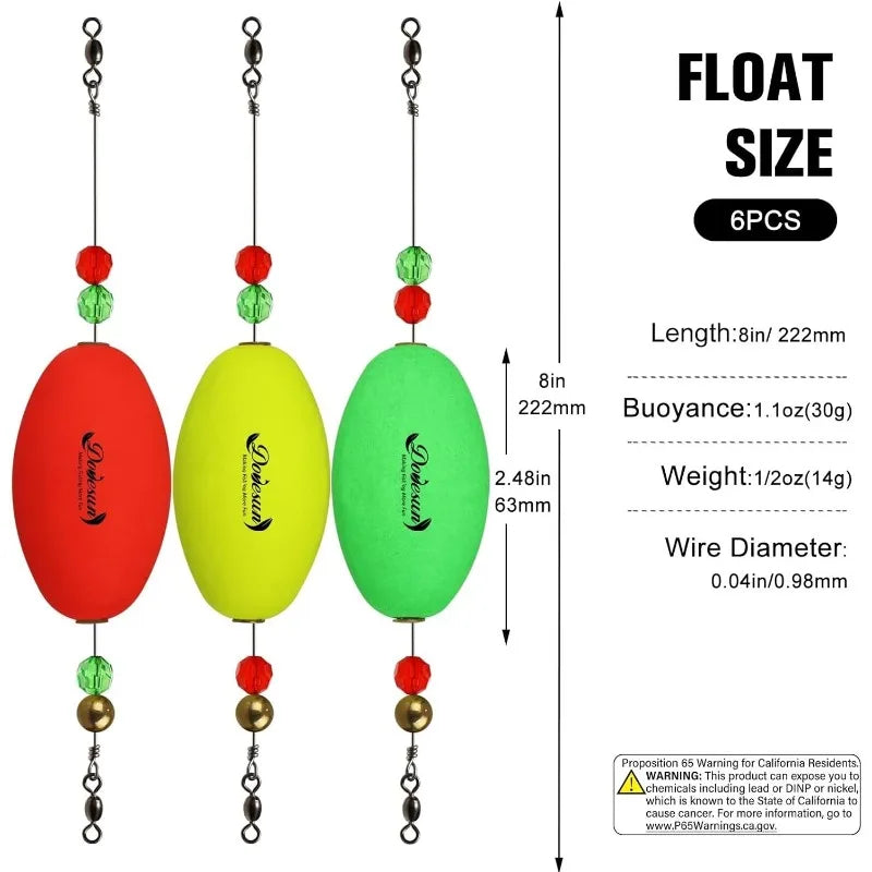 YTYINH Popping Cork Fishing Floats For Saltwater Freshwater