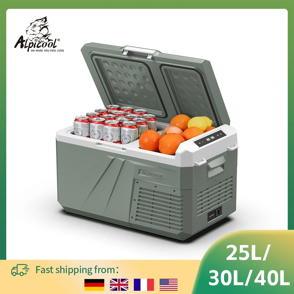 Alpicool QX Portable Refrigerator 12 24V DC Dual Zone