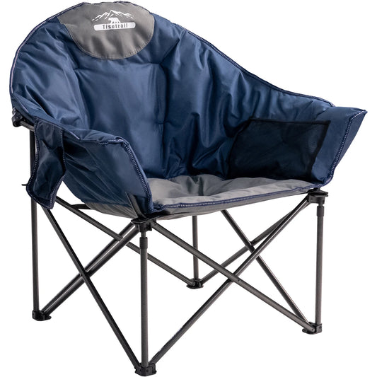Tisetrail Oversized Padded Moon Saucer Camping Chair