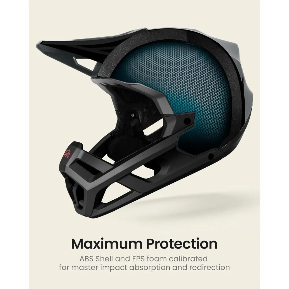 Hign Concerned Full Face Mountain Bike Helmet Ventilated