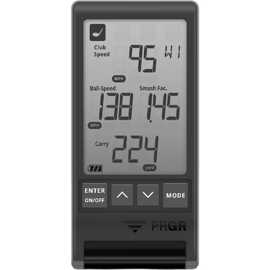 HS 130-A Portable Golf Launch Monitor, Doppler Radar Measures Club & Ball Speed, Smash Factor, Total & Carry Distance, Tracks