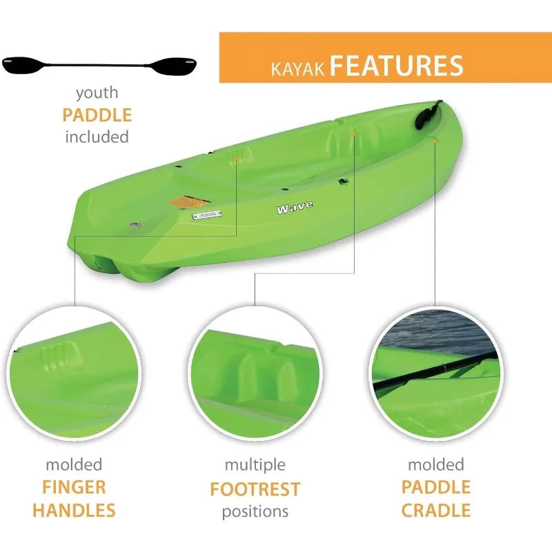 Hign-concerned Wave Kayak With Paddle Open Water Adventure