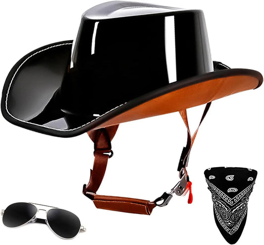 Guangdong Vintage Cowboy Half Shell Motorcycle Helmet