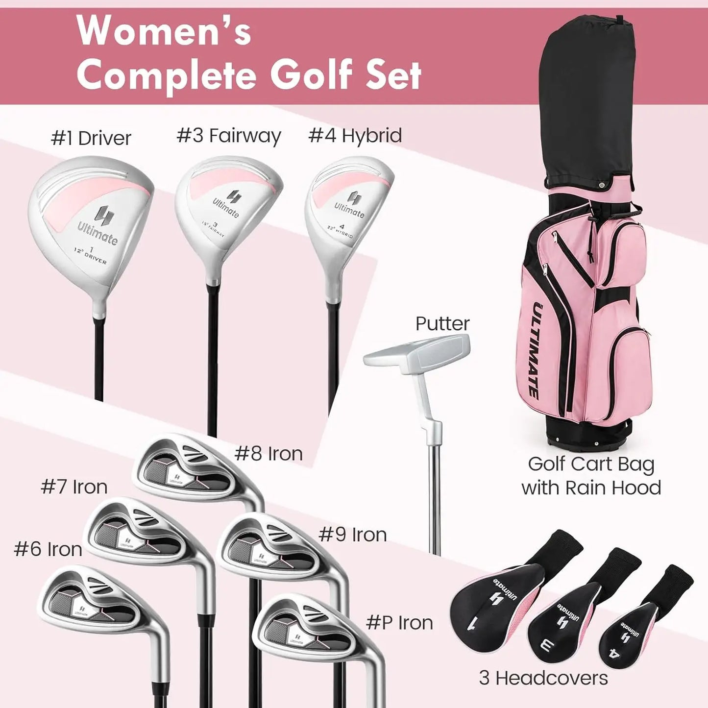 Pro Gear Sporting Goods Women Golf Club Set Right Hand