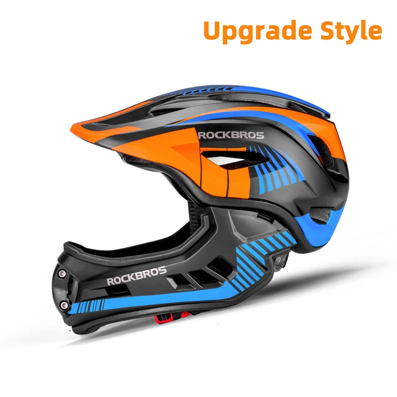 ROCKBROS Kids Detachable Full Face Cycling Helmet Safety