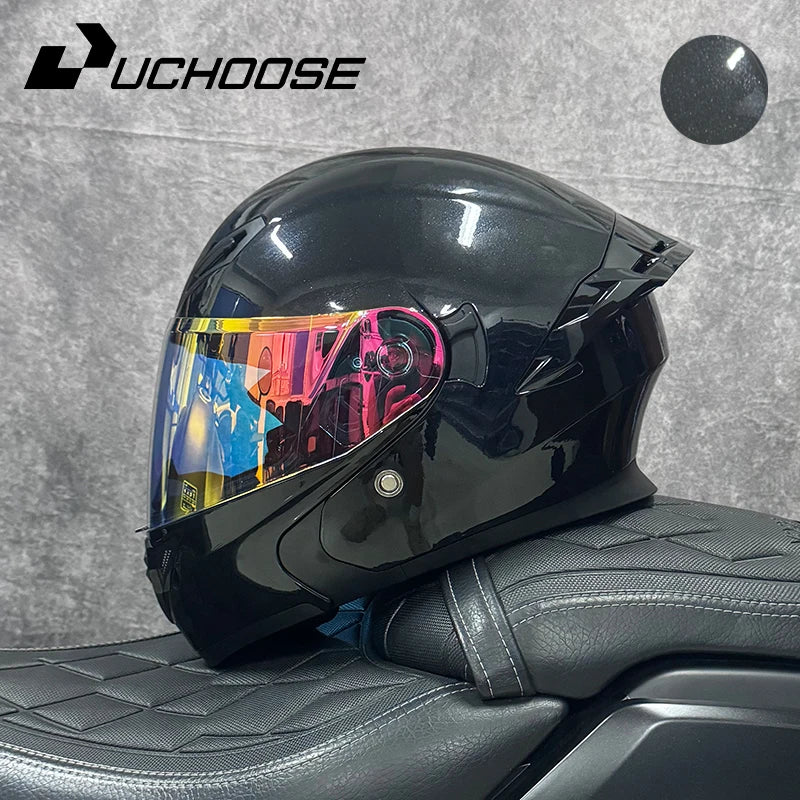 UCHOOSE Motorcycle Modular Flip Up Helmet For Off Road