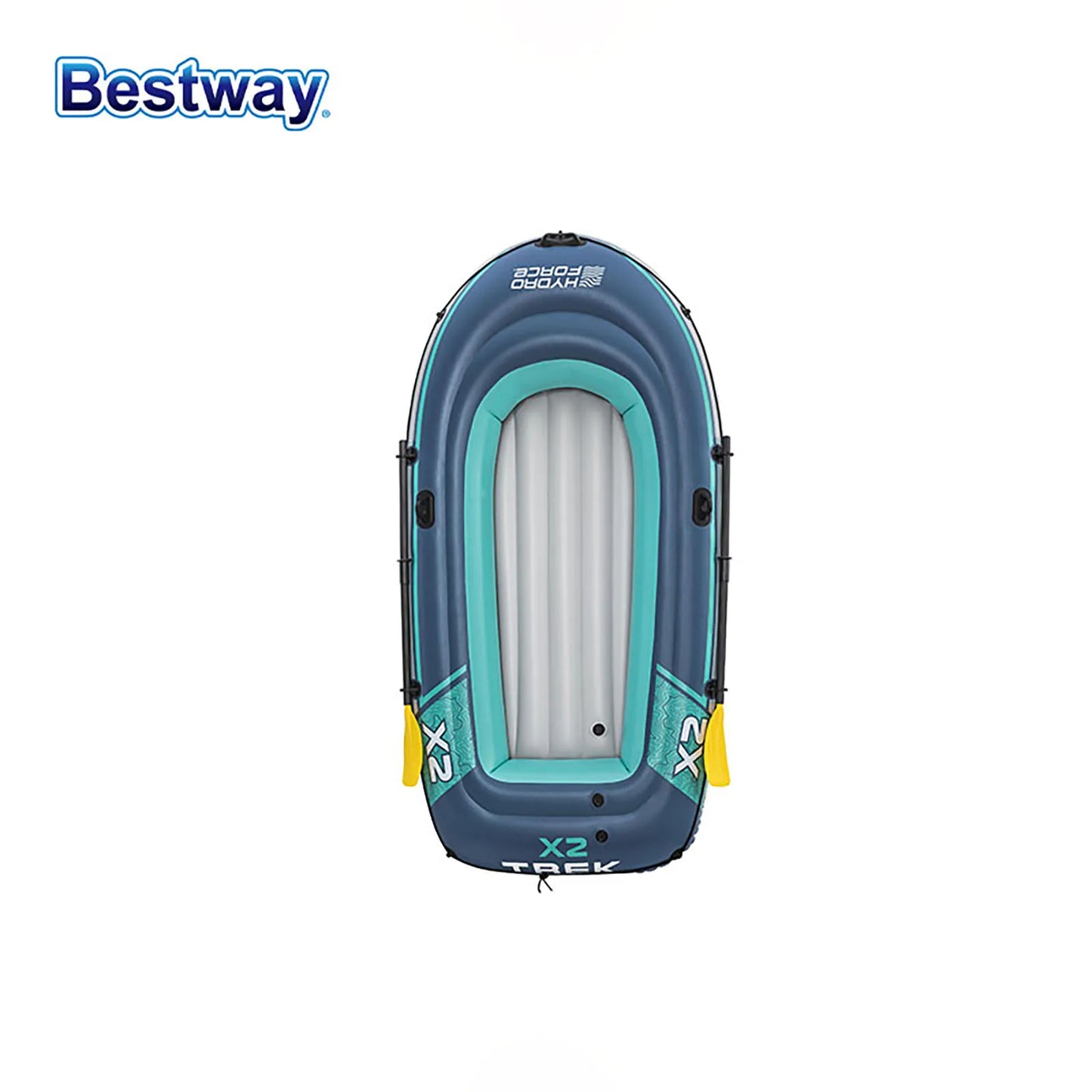 Bestway 61153 Two Person Inflatable Kayak Durable PVC Boat