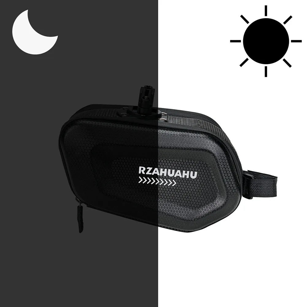 RZAHUAHU Bike Seatpost Storage Bag Hard Shell Reflective