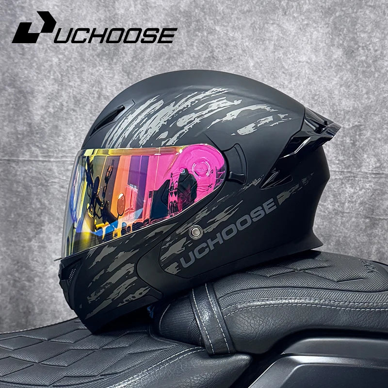 UCHOOSE Motorcycle Modular Flip Up Helmet For Off Road