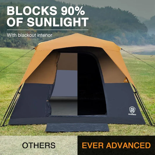YTYIN Family Cabin Tent With Rainfly Quick Setup 60s