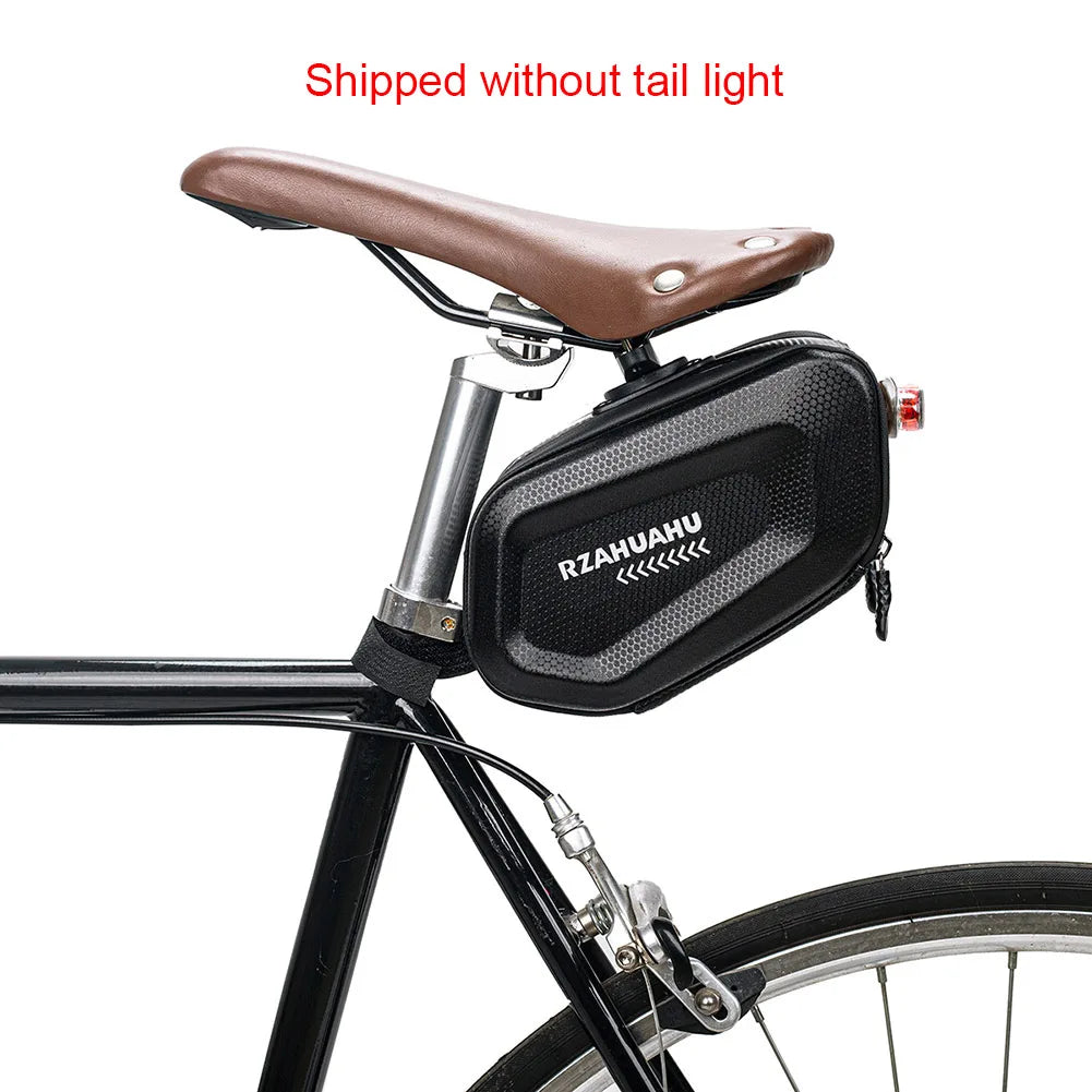 RZAHUAHU Bike Seatpost Storage Bag Hard Shell Reflective