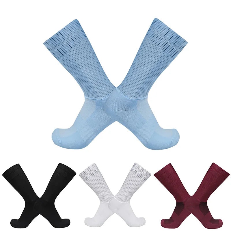 CN Gel Aero Team Cycling Socks Non Slip Breathable Racing