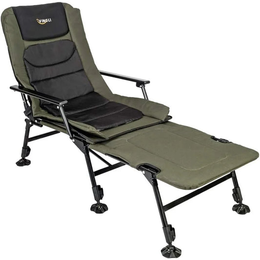 YTYIN Heavy Duty Fishing Chair With Adjustable Backrest
