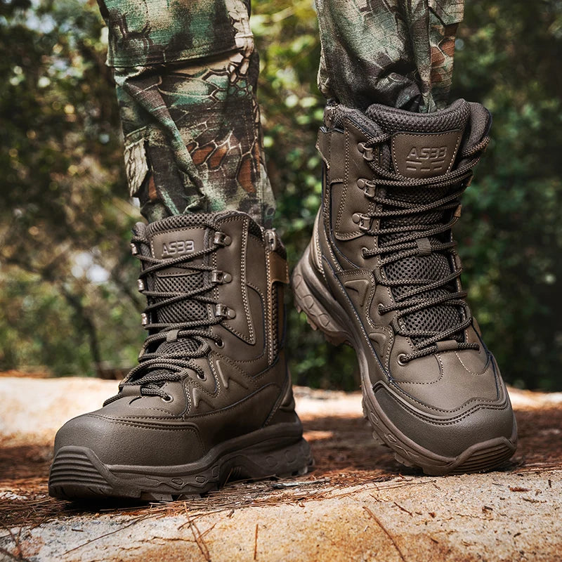 Louis Kadhrcn Men Hiking Tactical Outdoor Casual Boots