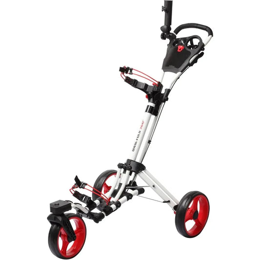 YTYIN Golf Push Cart 3 Wheel With 360 Front Wheel Folding