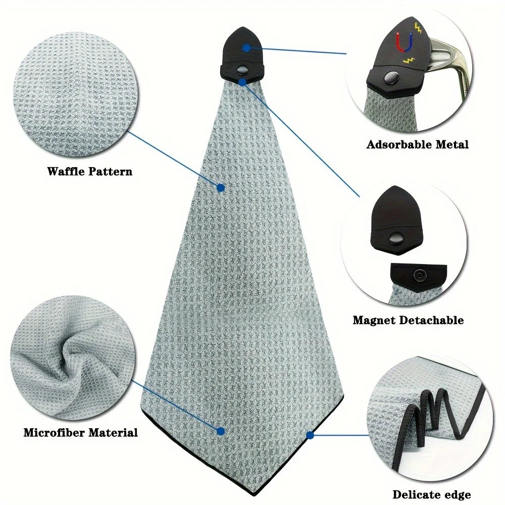 Pro Gear Sporting Goods Golf Towel Magnetic Clip Microfiber