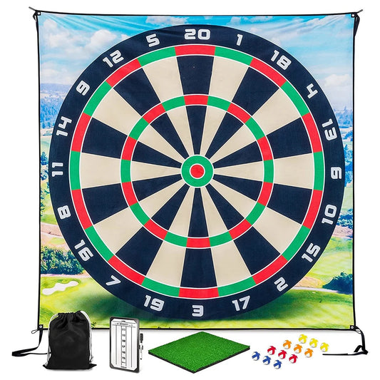 Alloet Golf Chipping Game Mat With 12 Balls For Home Office