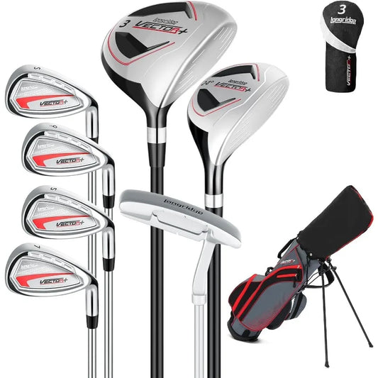 Pro Gear Sporting Goods 8Pc Mens Golf Club Set Stand Bag