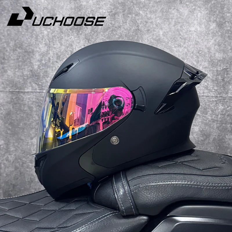 UCHOOSE Motorcycle Modular Flip Up Helmet For Off Road