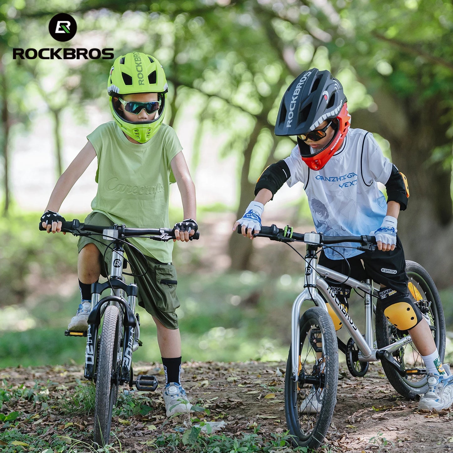 ROCKBROS Kids Detachable Full Face Cycling Helmet Safety