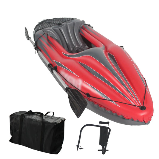 HHSJZWCY Kayak Inflatable One Person Fishing Boat For Lakes