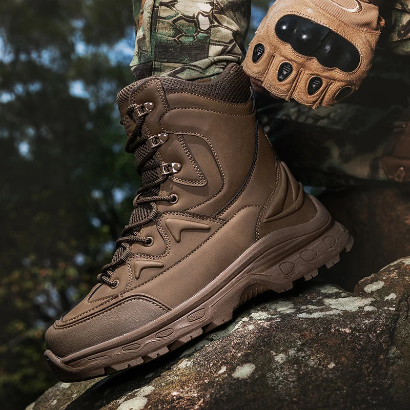Louis Kadhrcn Men Hiking Tactical Outdoor Casual Boots