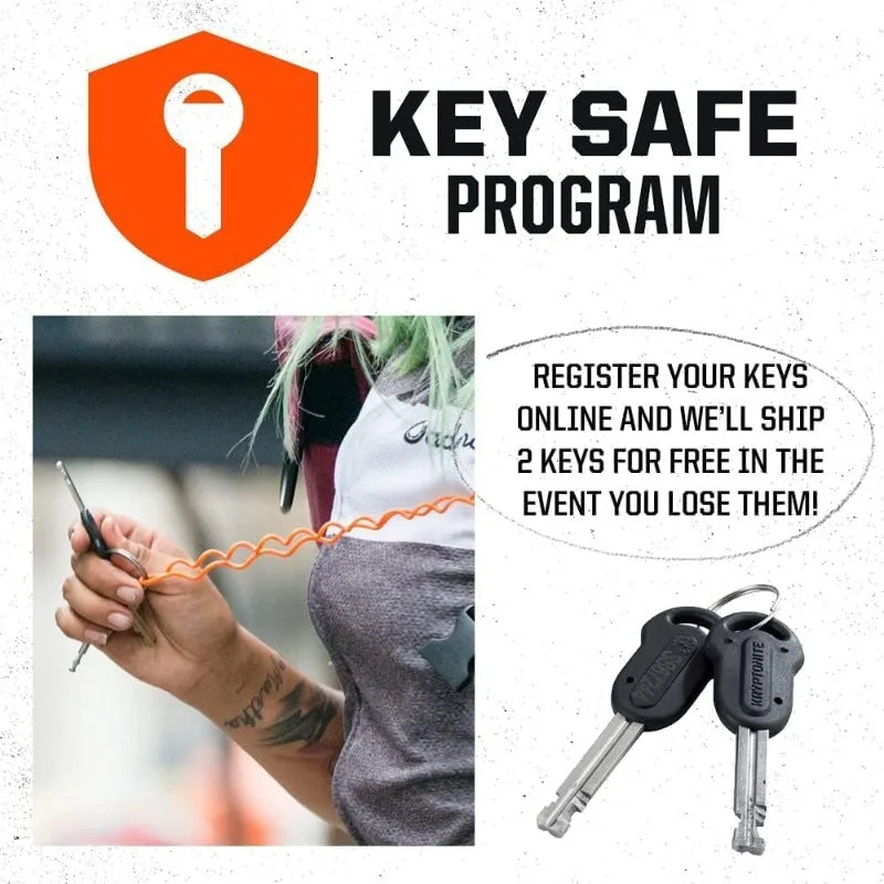 YTYIN Heavy Duty Boron Manganese Bike Chain Lock Anti Theft